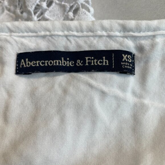 Abercrombie & Fitch White Eyelet Lace Mini Dress XS - Picture 4 of 12